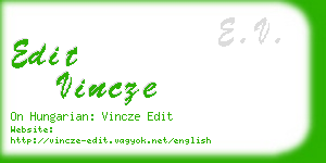 edit vincze business card